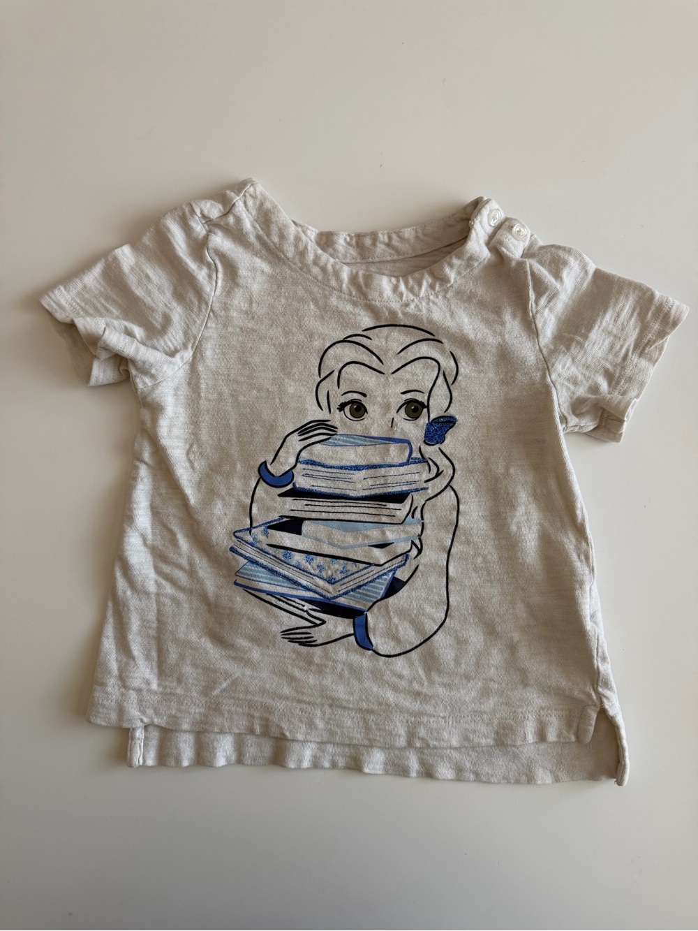 Disney Girls' 4T Tee Shirts - Belle, Dalmations. White, Purple